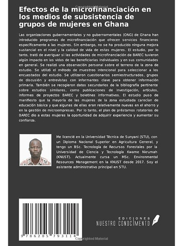 Efectos De La Microfinanciacion En Los Medios De Subsistenci