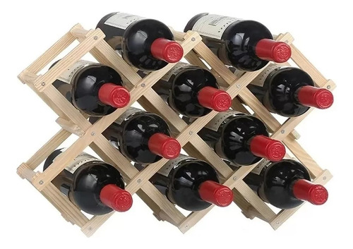 Estante Para Botellas De Vino 10 Compartimientos (plegable)