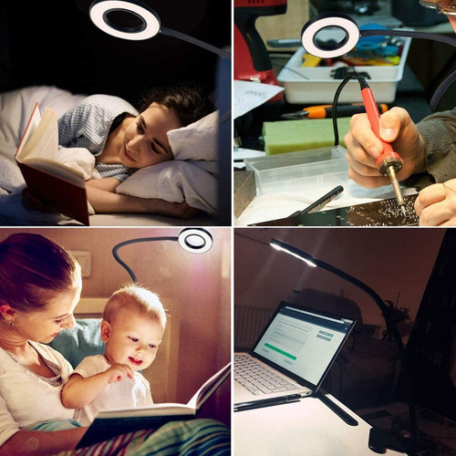 A Lámpara De Lectura Usb Con Clip De Construcción Color
