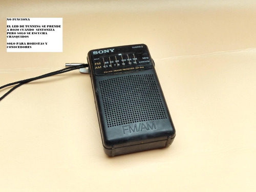 Electromania: Vieja Radio Bolsillo Sony No Funciona