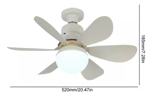 Lámpara De Ventilador De Techo Led De 40 Vatios Con Control
