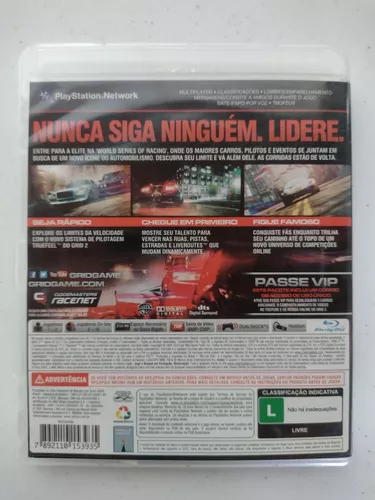 Grid 2 PS3 (Jogo Mídia Física) (Playstation 3) (Seminovo) - Arena