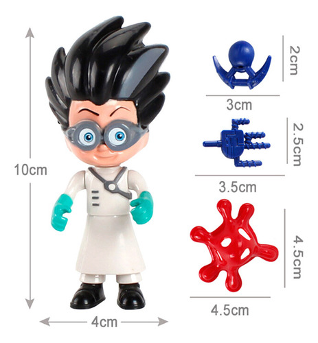 Juego De 6 Figuras De Acción Pj Masks Catboy Cloak, Juguete