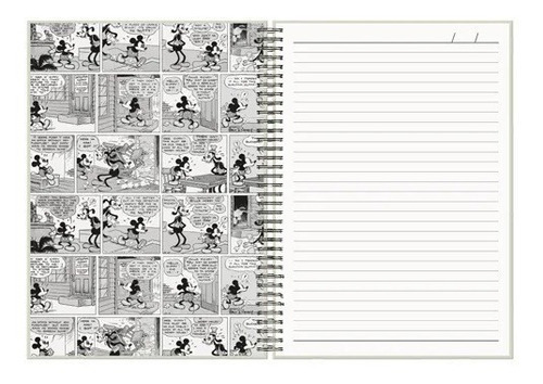 Caderno De 1 Matéria Mickey E Minnie Mouse Quadrinhos Disney