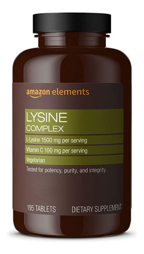 L Lisina L Lysine 1500mg Con Vitamina C 100mg 195 Tabletas