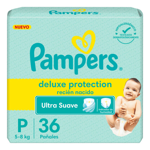 72 Pañales Pampers Premium Care Talle P