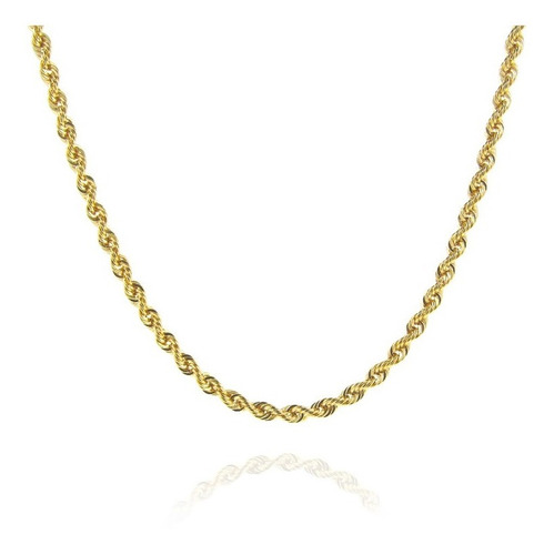 Imagen 1 de 4 de Torzal Italiano Oro 10k 2.2 Mm 60 Cm De Largo