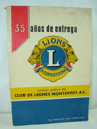 35 Aniversario Club De Leones Monterrey 1969 , Raro