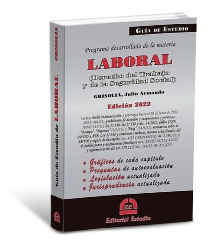 Guia De Estudio Laboral - Julio Grisolia - Ed. Estudio