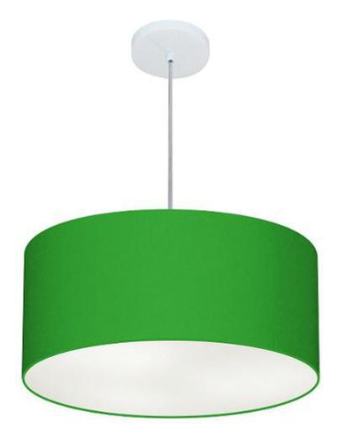 Lustre Pendente Cilíndrico Md-4100 50x25cm Verde - Bivolt