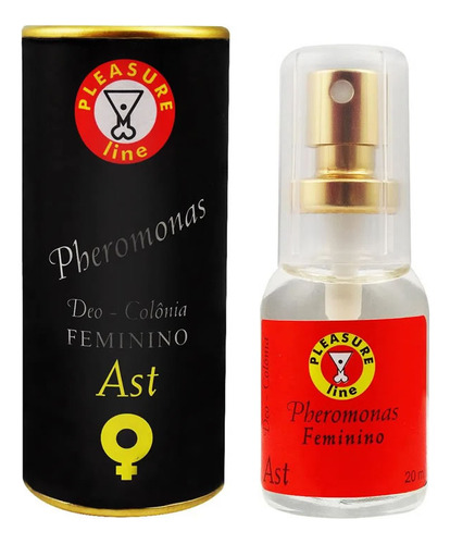 Perfume Pheromonas Ast Feminino Com Feromônio  Pleasure Line 20ml Deo Colônia Afrodisíaca
