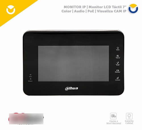 Monitor Dahua Ip, Monitor Lcd Táctil 7, Dh-vth1560b Negro