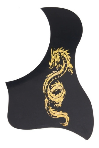 Golpeador Para Guitarra Acústica Pickguard Golden Dragon