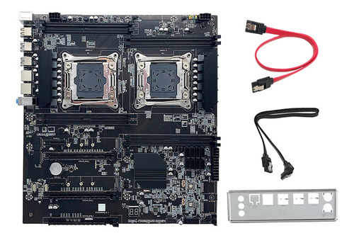 Placa Base X99 De Doble Zócalo Con 2 Cables Sata Y Deflecto