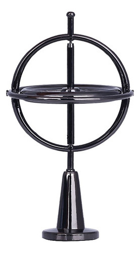 Metal De Juguete De Agitación De Giro De Giroscopio Negro