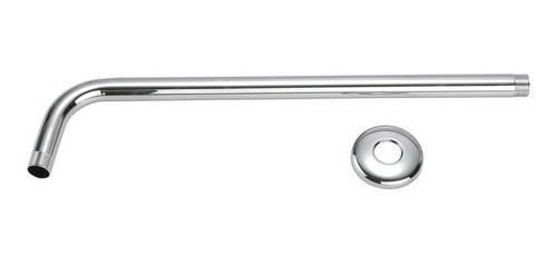 Imagen 9 de 10 de Ducha Redonda 20cm Acero Inox Acople 1/2 +brazo Inox 40 Cm