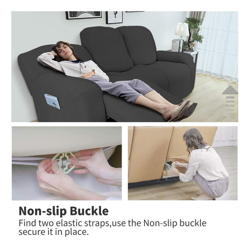 Sofá Elástico Slipcover, Reclinable Y Cómodo, 6 Piezas