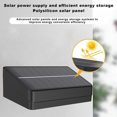 La Luz Solar De 200 Led Se Enciende En La Oscuridad Y Detect