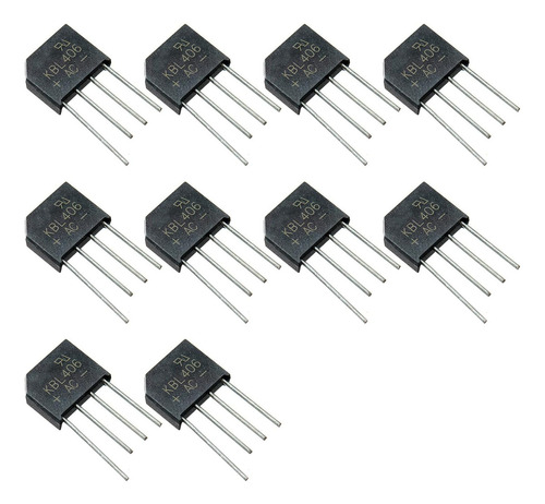 10 Pzs Puente Rectificador Kbl406 600v 4a