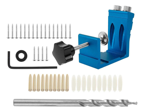 Carpinteros 15 ° Agujero Bolsillo Jig Paso Oblicuo