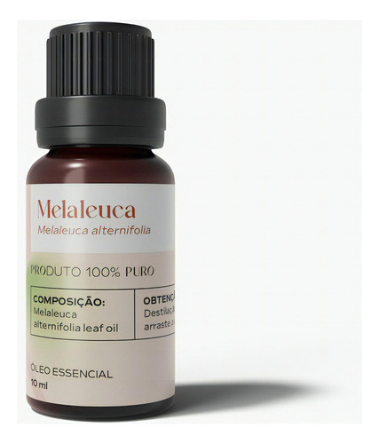 Óleo Essencial De Melaleuca Tea Tree 100% Puro 10 Ml Natural