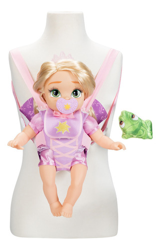 Muñeca Rapunzel Disney Con Canguro Y Accesorios