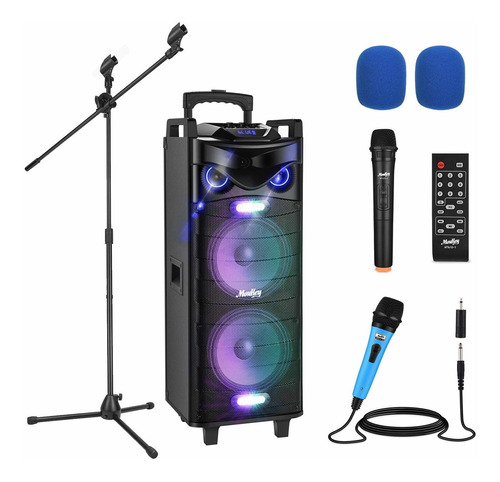 Moukey Máquina De Karaoke Sistema Pa De 280 W Con Micrófono 