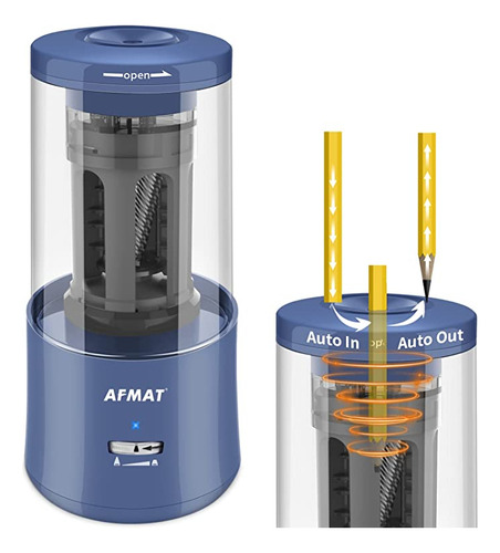 Afilador Eléctrico Manos Libres, Afmat Afilador De Lápice.