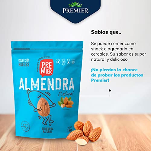 Almendra Natural 1kg Premier Premium Almonds