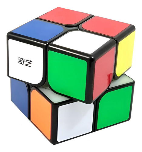 Cubo de velocidade Cubo Rubik 2x2 Qiyi Fondo Negro