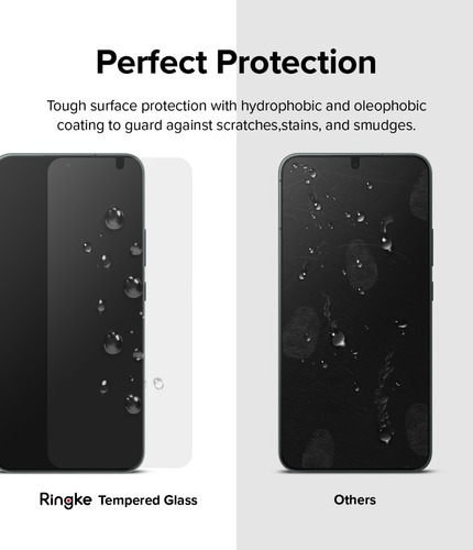 Imagen 4 de 8 de Vidrio Templado Para Samsung S22 Plus Ringke Pack X2 Unidads