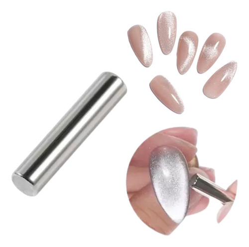 Imán Cilindro Para Uñas Esmalte Ojo De Gato Cat Eye