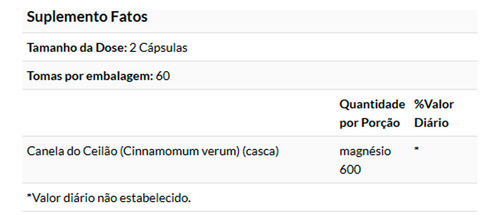 True Cinnamon Canela Ceilão Swanson 120 Caps +porta Cápsulas