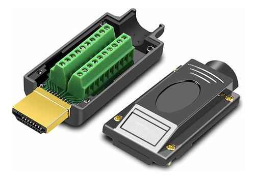 Oiyagai 2pcs Señales De Adaptador Hdmi Terminal Breakout Met