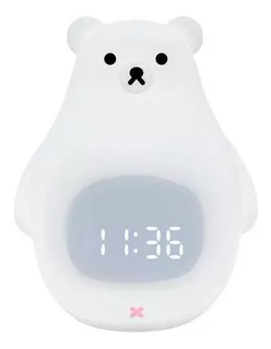 Reloj Despertador Para Meninos Com Luz Noturna De Oso De Sil