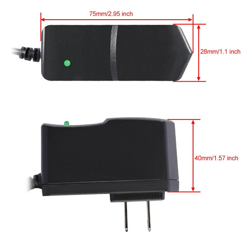 . Adaptador Convertidor De Ca, Cable De Alimentación De Cc