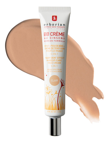 Erborian Crema Bb Con Ginseng, Fair (clair) - Cobertura Lige