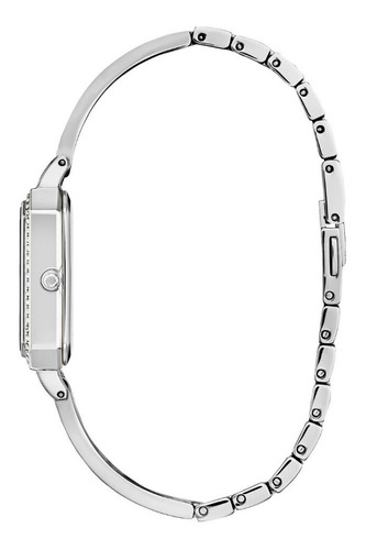 Reloj Citizen Eco Drive Crystal Stainless Steel Dama E-watch Color De La Correa Plateado Color Del Bisel Cristal Color Del Fondo Plateado