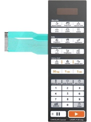 Membrana Teclado Forno Microondas Generico Mtae22 Mtae21