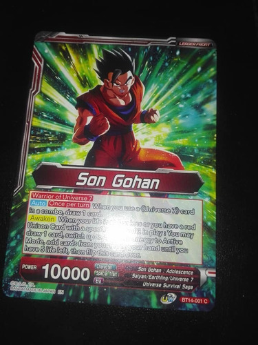 Son Gohan // Son Gohan, The Power Of Duty Carta Dragon Ball