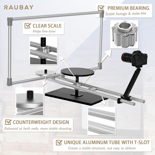 Plataforma Giratoria 360° Raubay Lite Para Fotografía Y