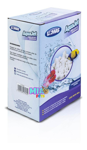 Imagen 2 de 6 de Anillos De Cerámica Aquajet 450g Purifica Agua