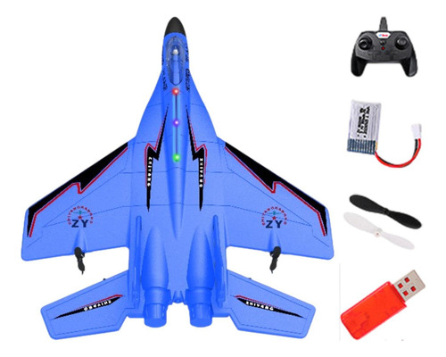 Kit De Aviones De Avión De Modelo De Volante Rc Glider Azul