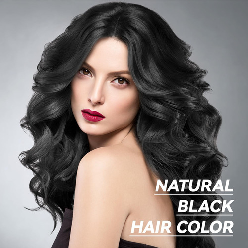 Champú Para Tinte De Cabello Negro Natural Solución Instantá