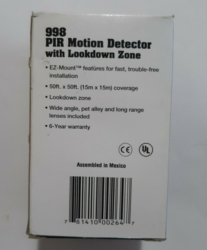 Detector Infrarojo Ademco 998