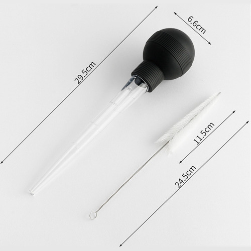Bulbo De Succión De Silicona Turkey Baster Con Limpiador Par