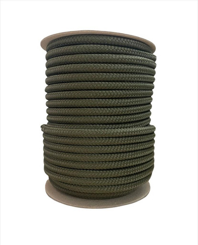 Soga Polipropileno Trenzada 10mm X 50 Metros Verde Militar