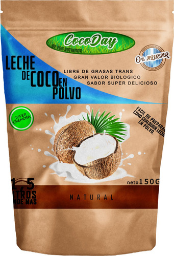 Leche De Coco Cocoday 150 Gr. Calidad Importada