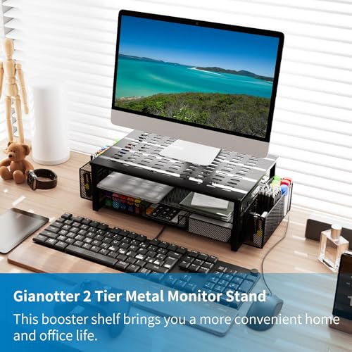 Soporte De Monitor De Computadora De Gianottero Con Cajón Y