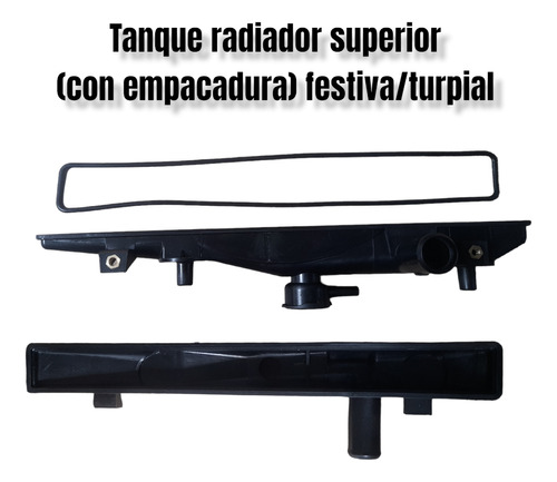 Tanque Radiador Ford Festiva/turpial Superior